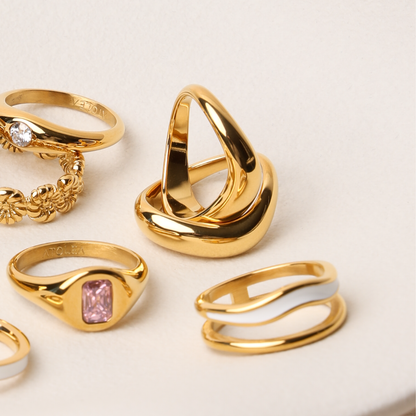 "Double Trouble" Ring Set