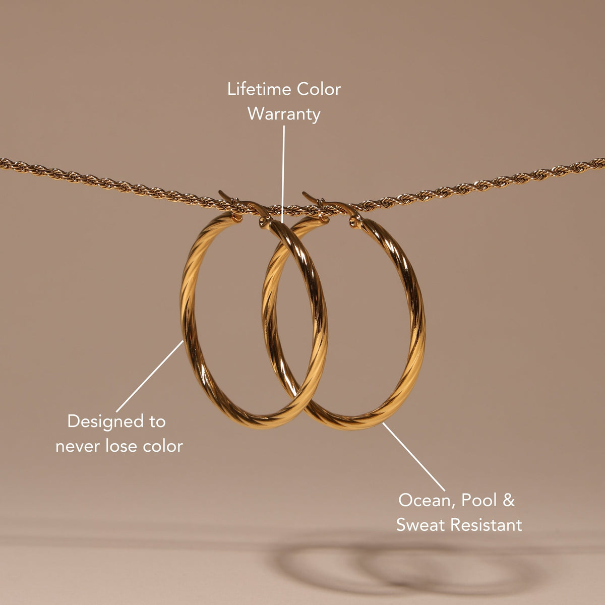Bold Twisted Hoops