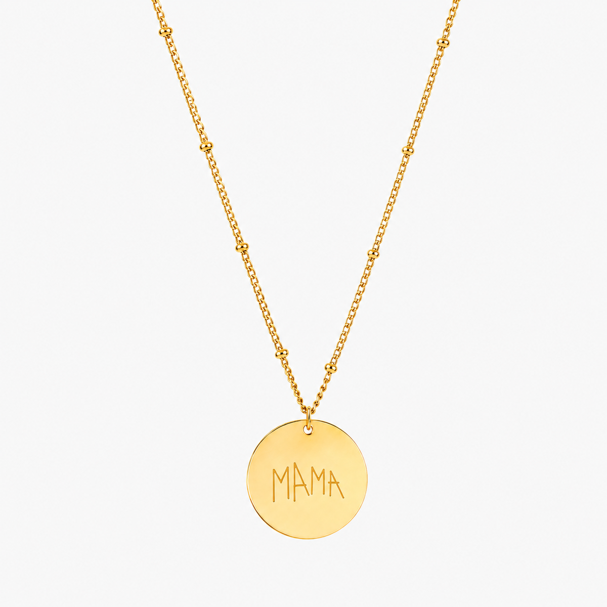 Drawing Disc Necklace