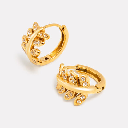 Aretes de aro Laurel