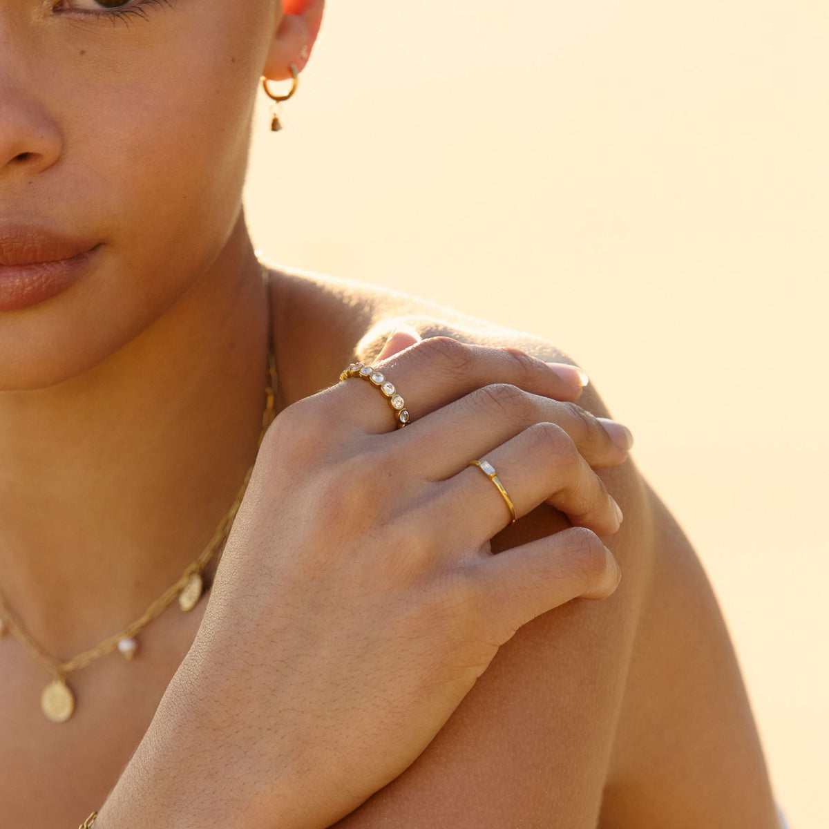 Beaded Sparkly Ring
