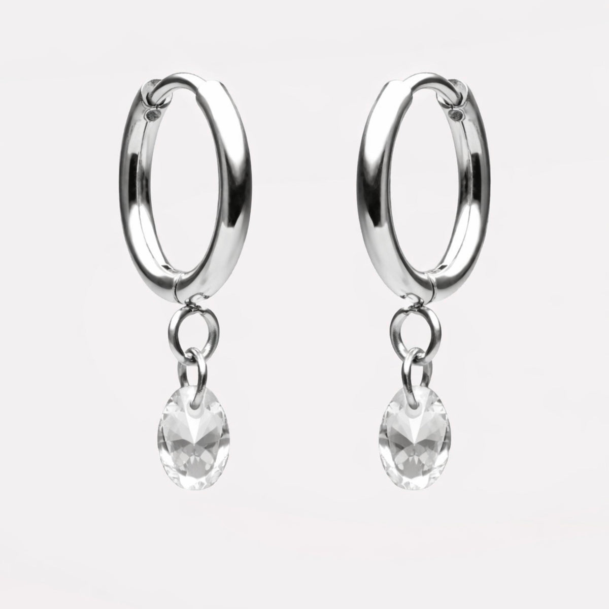 Rosé Drop Earrings