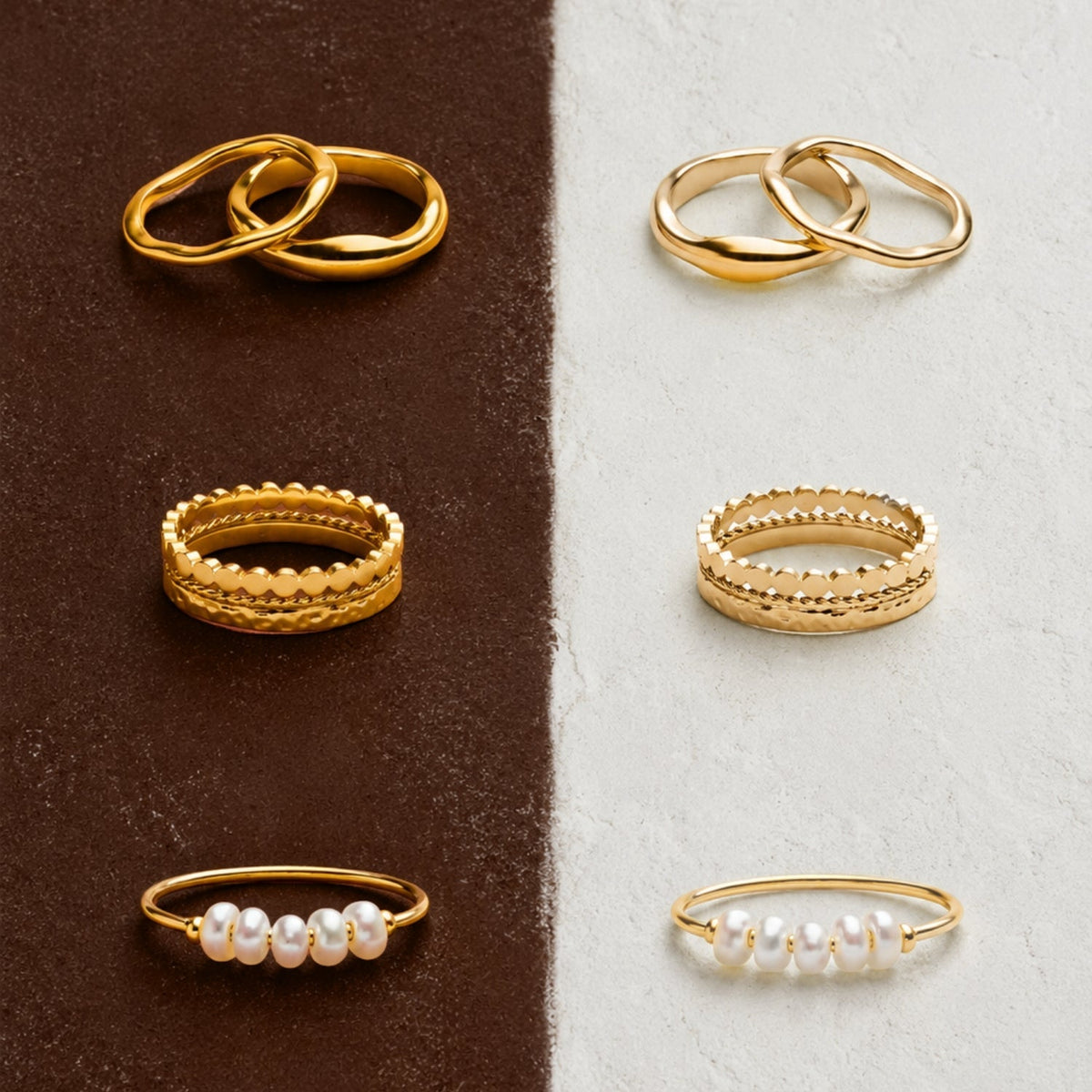 "Gemini" Stackable Rings
